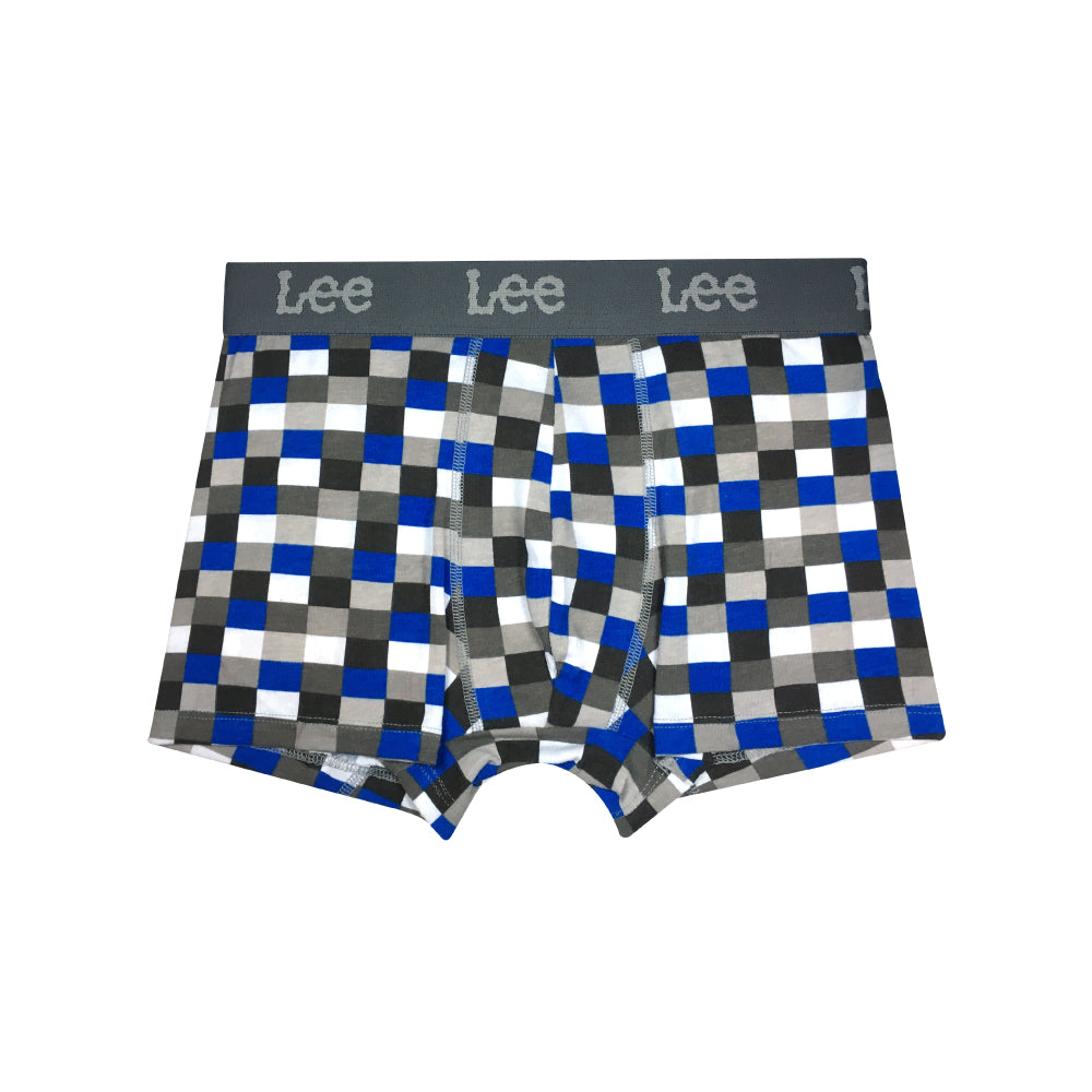 Boxer Corto Lee 6 pack Azul, Cuadros, Azul